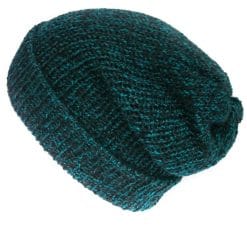 Teal grunge beanie hat, Unisex, Handmade in Edinburgh Scotland – Lelsloom