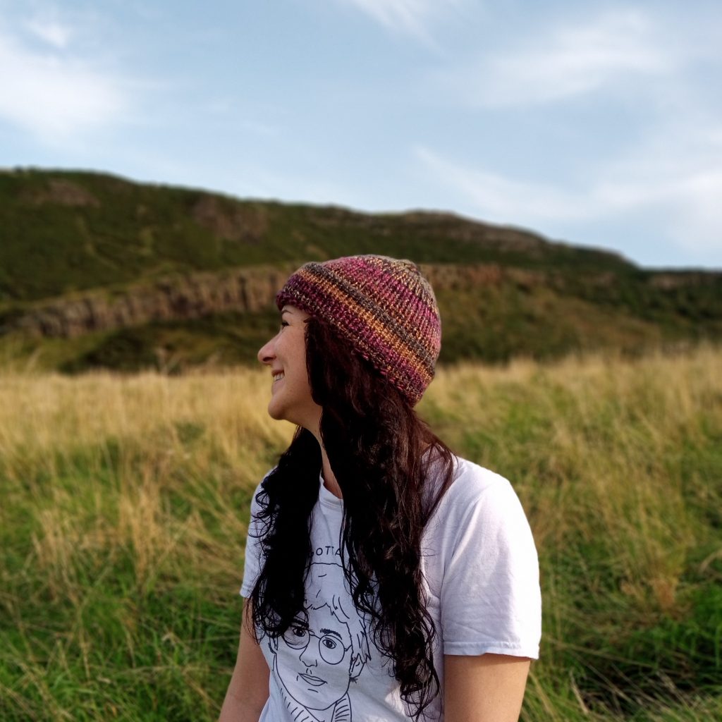 multicoloured beanie