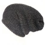 The Charcoal recycled yarn beanie
