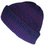 The Blueberry Purple fisherman beanie