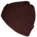 The Chocolate brown cotton beanie