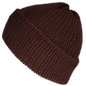 the chocolate brown cotton beanie