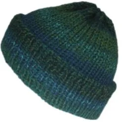 Aqua fisherman beanie, Trawler Style, Unisex, Handmade in Scotland – Lelsloom
