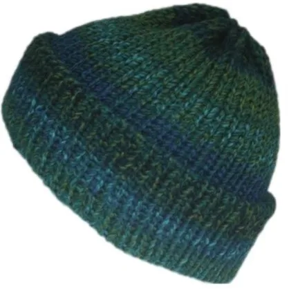 Aqua fisherman beanie, Trawler Style, Unisex, Handmade in Scotland – Lelsloom