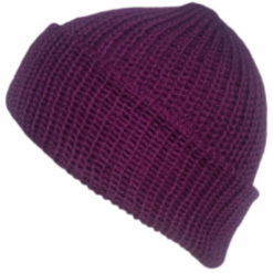 Cotton Beanie Hats - Iris Purple