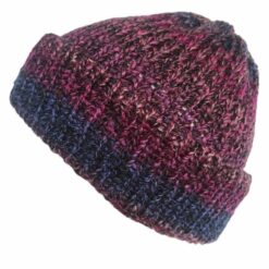 Nova purple fisherman beanie hat