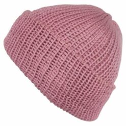 Rose Pink Cotton Beanie hat